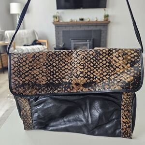 Stylish Black and Brown Men's Bag